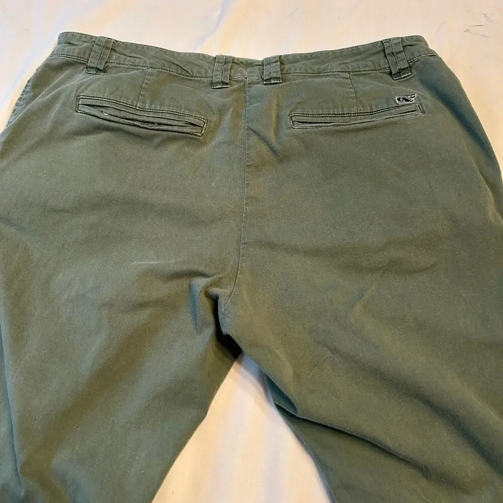 Vineyard Vines Ladies pants Sz 4‎ Green Golf Resort Athleisure Gorp